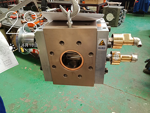 pvc extruder melt pump