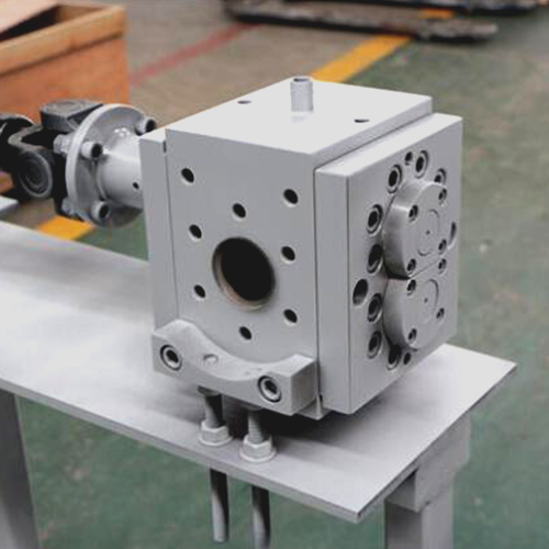 rubber melt pump in extruder