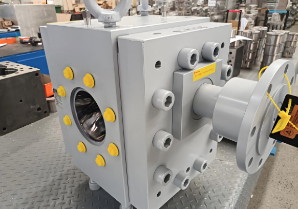silicone strip extruder melt pump